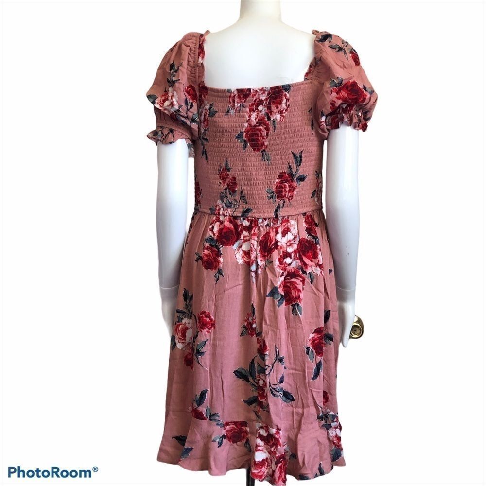 BAND OF GYPSIES Floral Boho Mini Dress.Size M - Picture 2 of 16